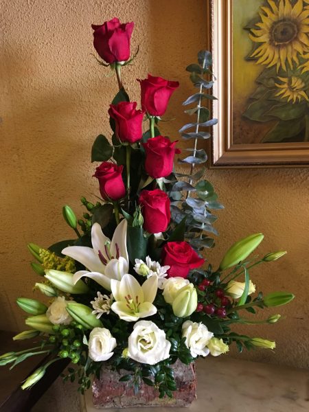Rosas, lilium y lisiantus